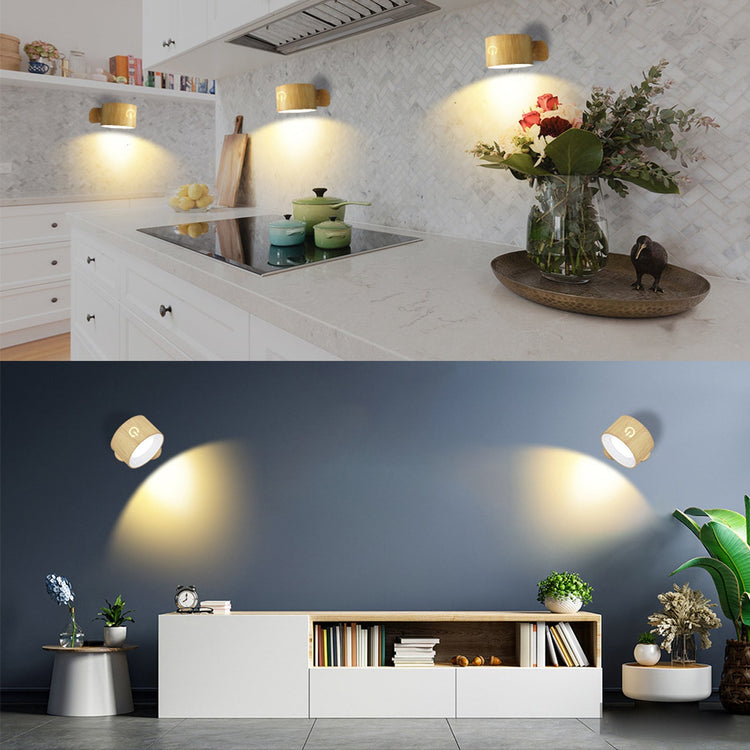 Rechargeable LED under closet light with magnetic base and touch control, 3 color modes