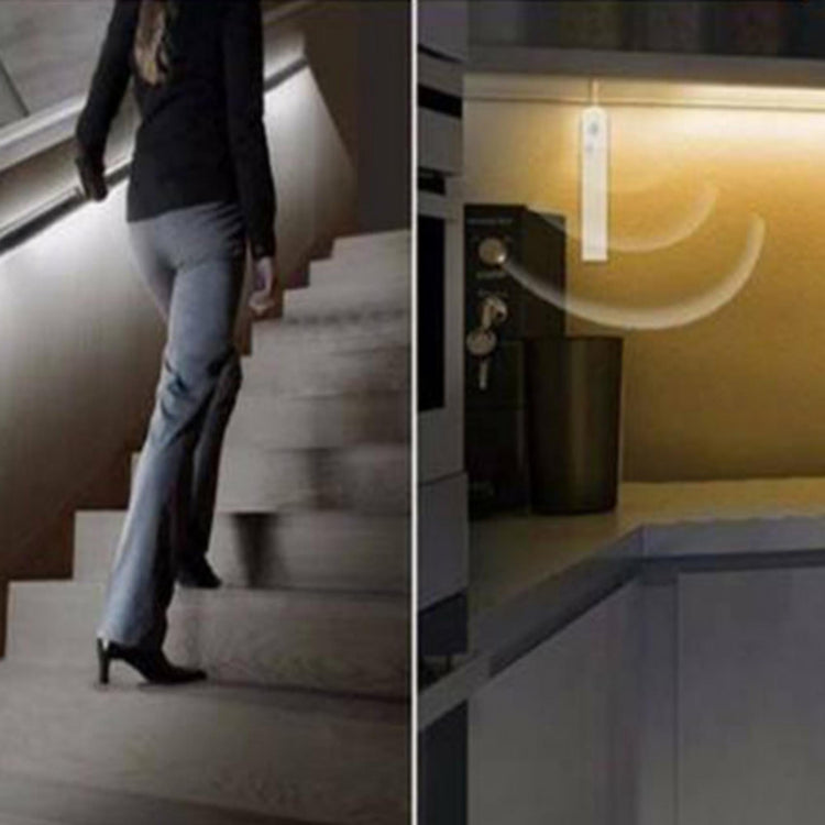 Stick-on motion sensor LED light bar with automatic detection, battery powered, 3 pack