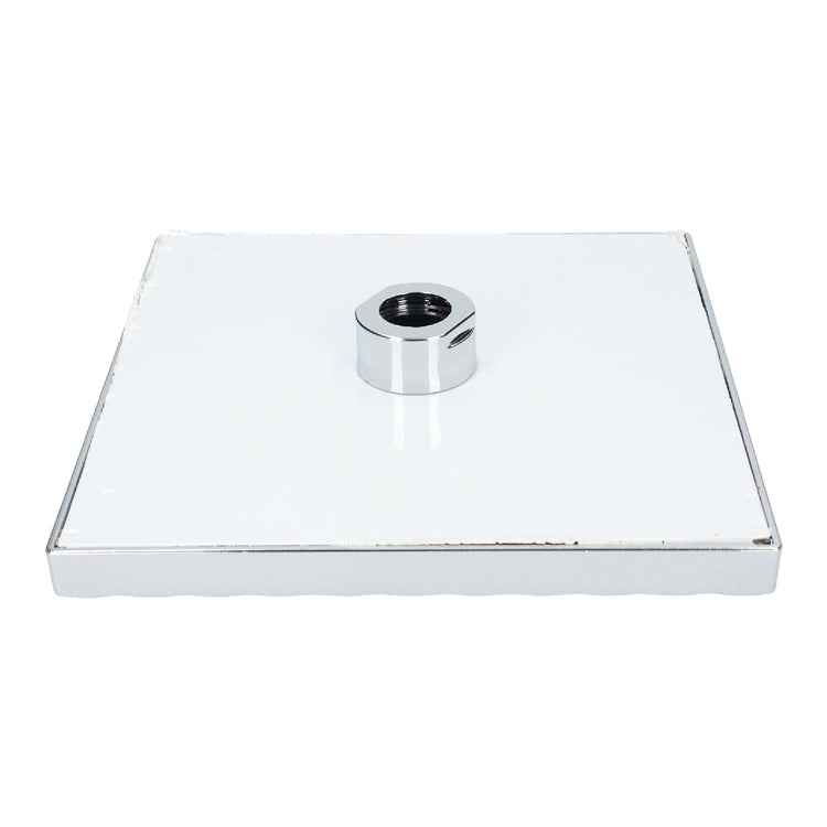 Fixed Shower Head with 20x20 cm ABS Square Design and Anti-Limescale Protection