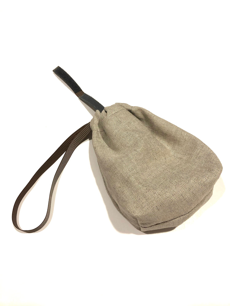 Natural Linen Storage Bag for Clothespins – Hanging Organizer with Hook