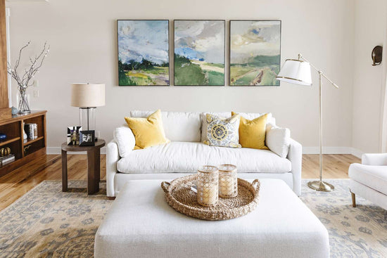 What Type of Wall Art Makes a Living Room Look Bigger?