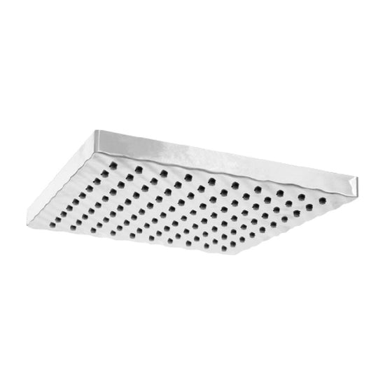 Fixed Shower Head with 20x20 cm ABS Square Design and Anti-Limescale Protection