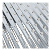 Fixed Shower Head with 20x20 cm ABS Square Design and Anti-Limescale Protection