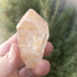 Tangerine quartz crystal points natural healing stones from Brazi
