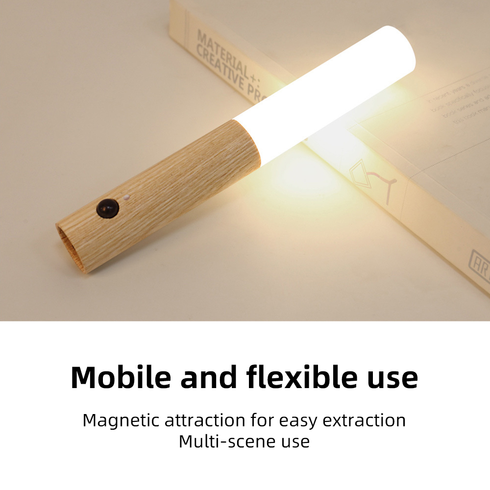 Portable Rechargeable Motion Sensor Night Light with USB Charging and PIR Detection