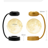Magnetic levitation moon lamp floating with 3-color LED lights for modern decor or gift use