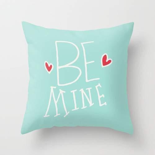 Be Mine Pillow – 16 inch romantic Valentine throw cushion for home décor