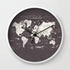 World Map Wall Clock – Travel-themed wall timepiece for modern decor